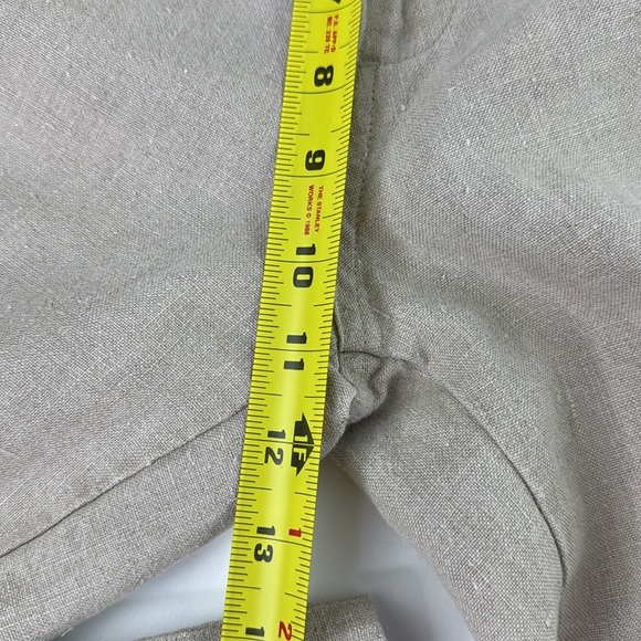 quickreflex Men's Linen drawstring relaxed zippered fly pants - Picture 9 of 13